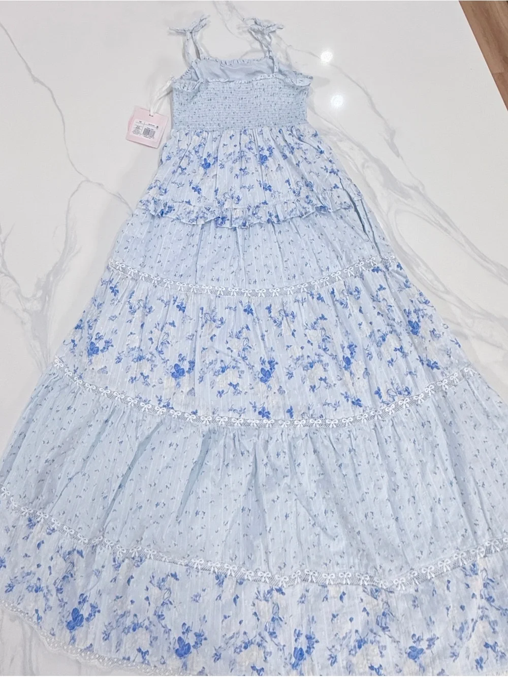 Loveshackfancy X Target Girls' Stella Budding Florals Tiered Maxi Dress